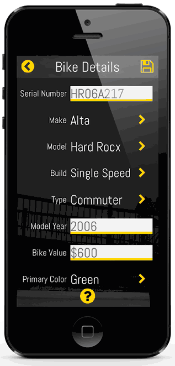 <who> 529 Garage </who> The 529 Garage app helps alert and provide information to law enforcement of the stolen bike.