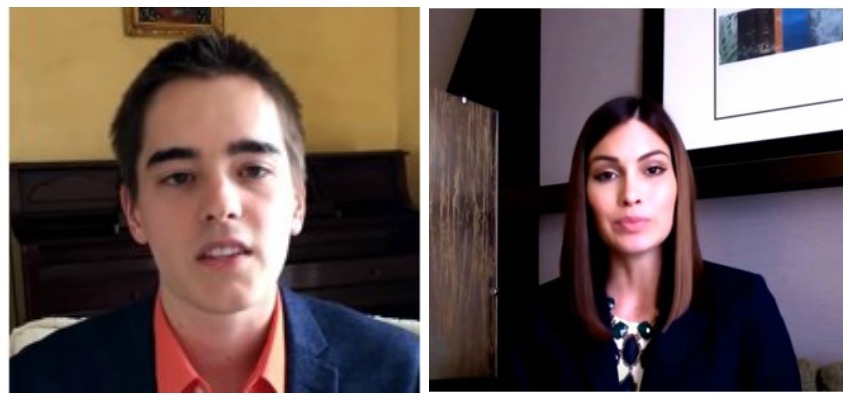 <who> Photo Credit: Youtube. </who> Patrick Gage and Miss Universe 2013 Gabriela Isler in their video on human trafficking. 