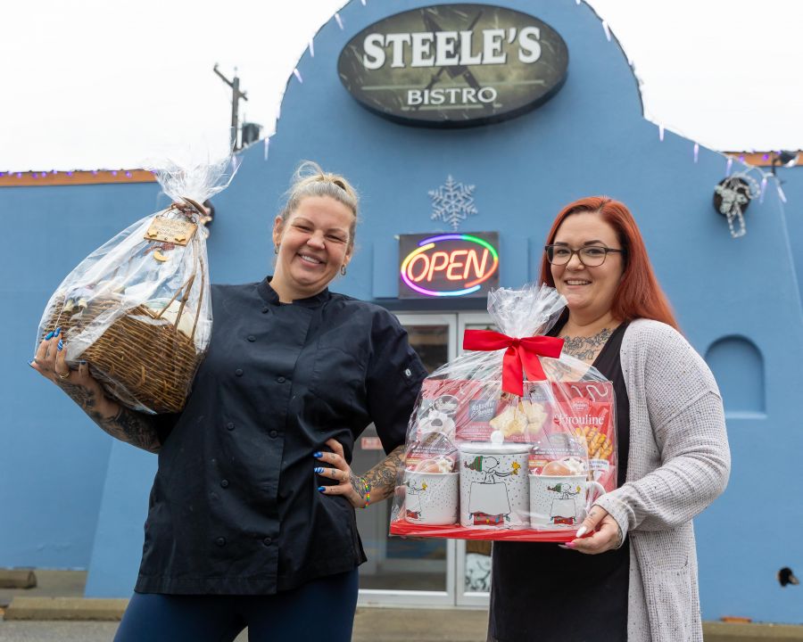 <who>Photo Credit: NowMedia/Gord Goble</who> Kirsten Steele and Brianne Stewart promote Friday event