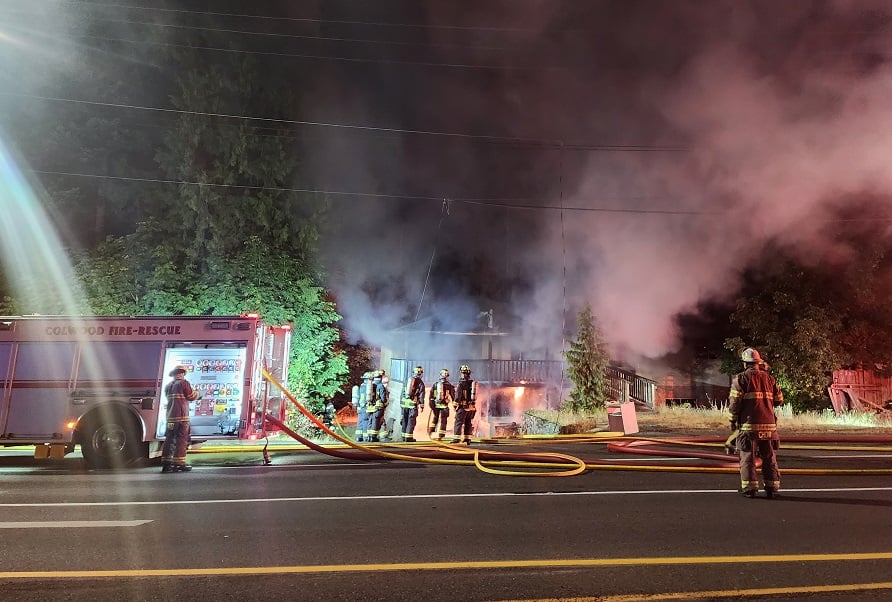 Colwood house fire deemed suspicious, police seek witnesses