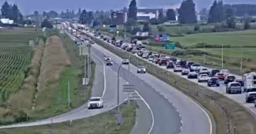 Elderly BC woman dead after crash that shut down Hwy 1 on Sunday