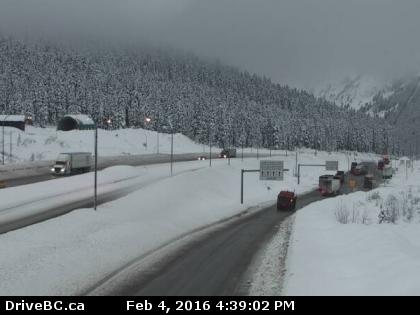 Conditions on the Coquihalla Highway Thursday afternoon were favourable.