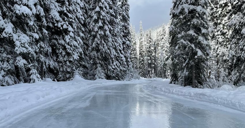Add this Okanagan ski resort’s forest skating loop to your winter bucket list