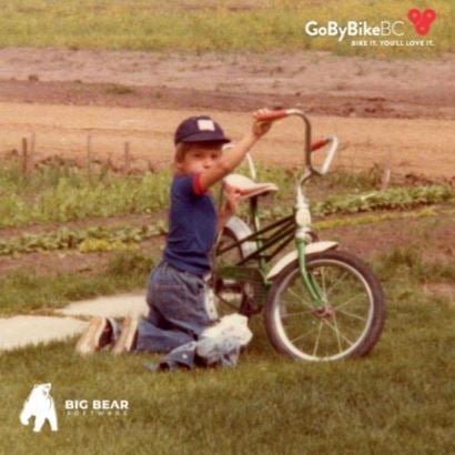 <who> Photo Credit: Keith MacIntyre. </who> MacIntyre loved to bike at a young age.