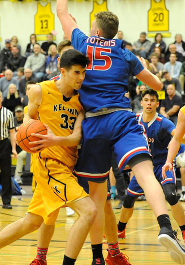 <who>Photo Credit: Lorne White/KelownaNow </who>Owen Keyes contributed 17 points for the Owls on Friday.