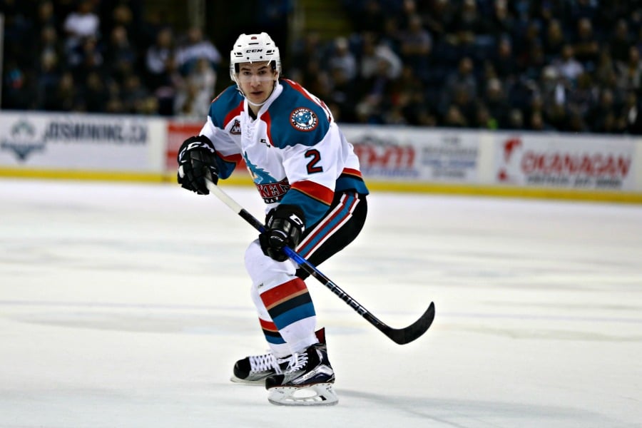 <who>Photo Credit: KelownaNow</who>James Hilsendager earned the game's third star with an impressive performance and four assists.