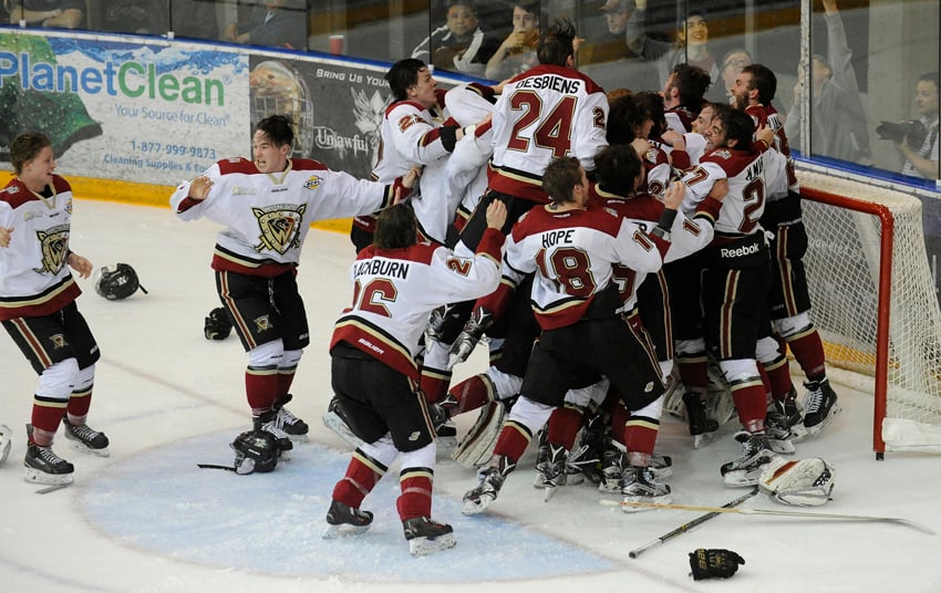 <who>Photo Credit: Lorne White/KelownaNow</who>West Kelowna Warriors will raise multiple banners on Friday at Royal LePage Place.