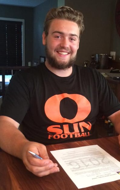<who> Photo Credit: Contributed </who>Liam Hamlyn could step in on O-line right out of high school.