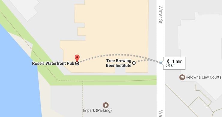<who>Photo Credit: Google Maps</who>The walk from Tree to Rose's is a quick one.