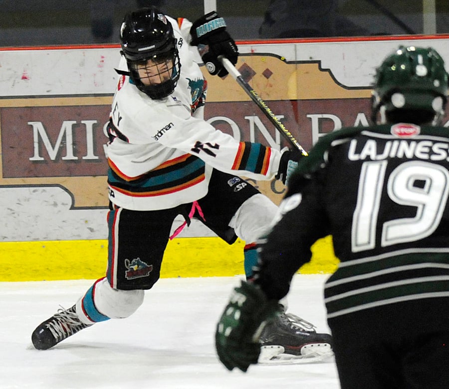 <who>Photo Credit: Lorne White/KelownaNow </who>Mason Finley accumulated 11 points in the Rockets' six games.