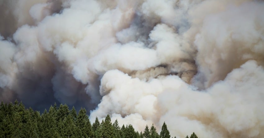Dramatic photos of the Joe Rich wildfire