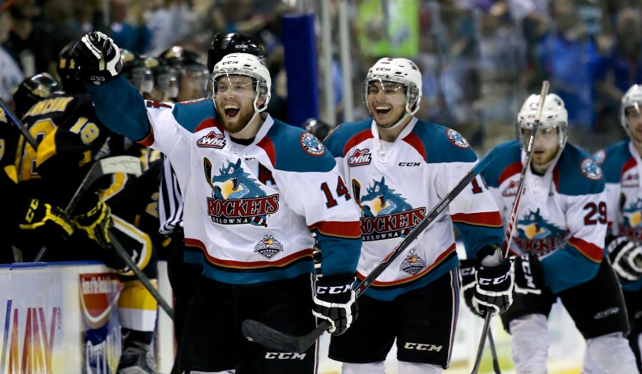  <who>Photo credit: NowMedia </who> Rourke Chartier, Nick Merkley, Leon Draisaitl