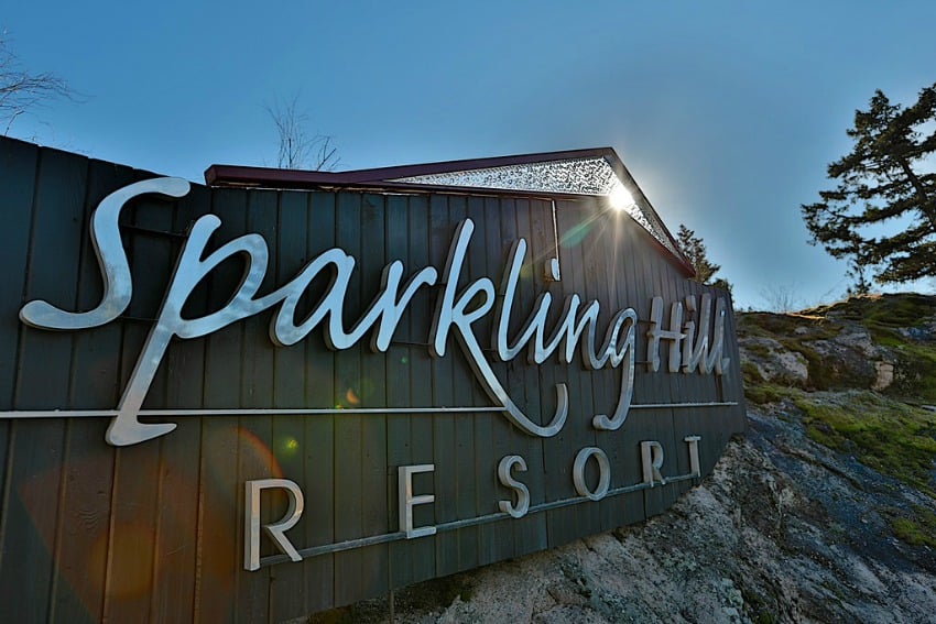 Sparkling Hill Resort is just one of the many vacation spots in the Vernon area.