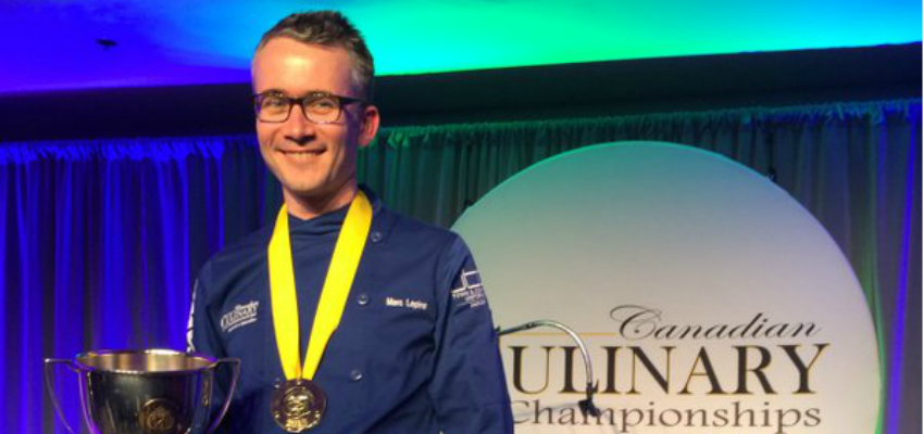 <who> Photo Credit: Gold Medal Plates/ Twitter </who> For the second year in a row, Marc Lepine wins the Canadian Culinary Championships. 