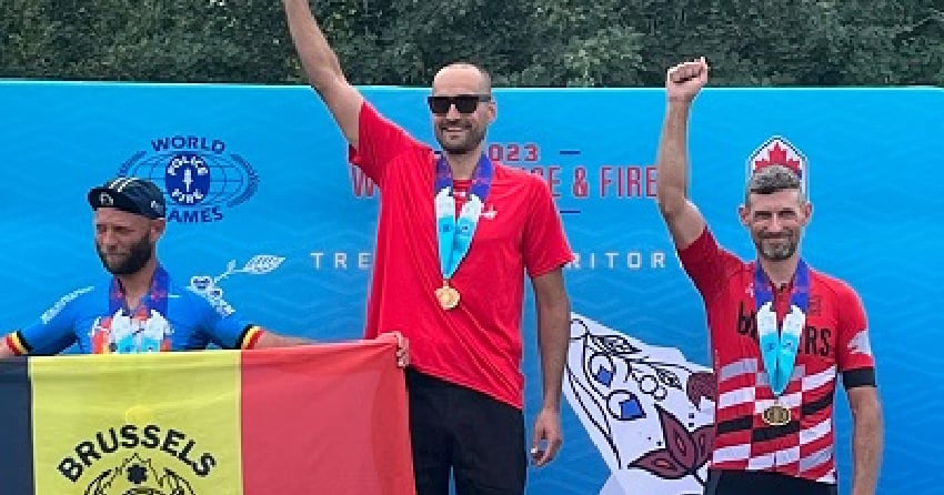 West Shore RCMP officer claims gold at 2023 World Police & Fire Games