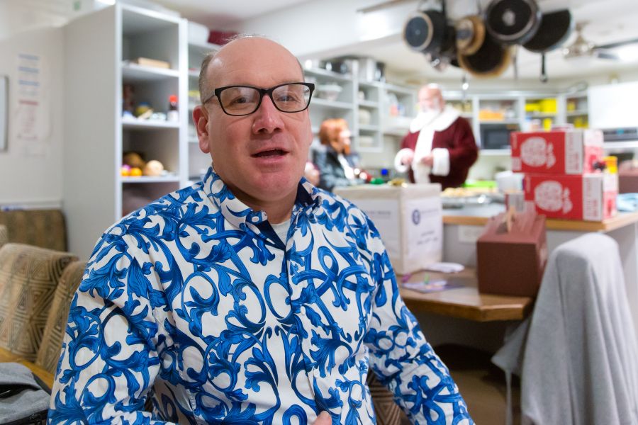 Jeremoe Abraham in the Discovery House kitchen