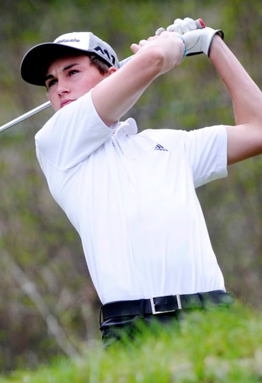 <who>Photo Credit: Lorne White/KelownaNow </who>Lake Country's George Wilkins led the field with a 70 on Sunday <br>at the Kelowna Golf and Country Club.