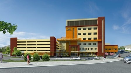 <who> Photo Credit: Interior Health </who> Artist rendering of the new patient care tower. 