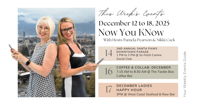 Now you KNow with Pamela and Nikki: Upcoming Events for Dec 12 to 18
