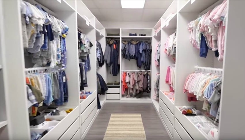 Kids clothing section