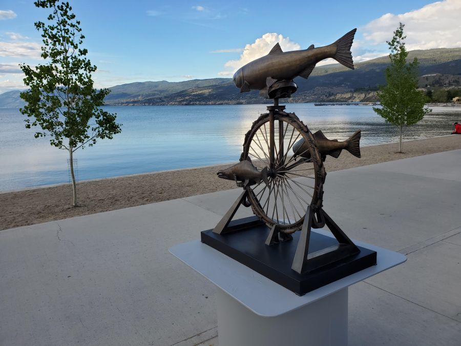 <who>Photo Credit: Kaare Yeske</who> "Salmon Cycle," pictured on the waterfront last spring