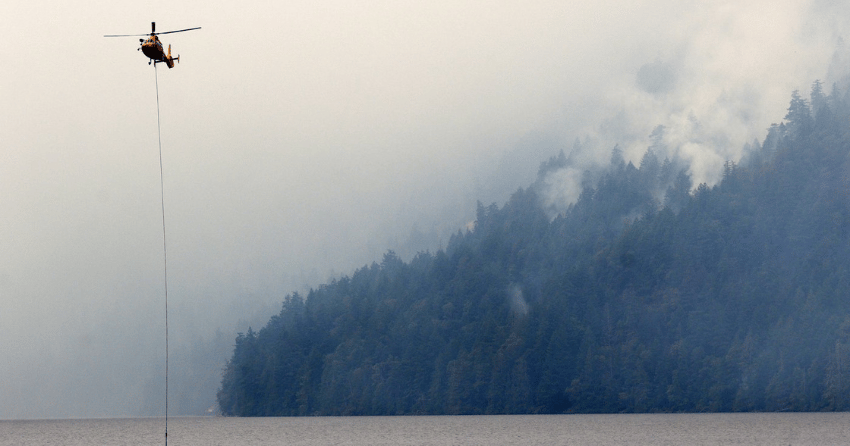 Wesley Ridge wildfire on Vancouver Island grows to more than 5 square kilometres