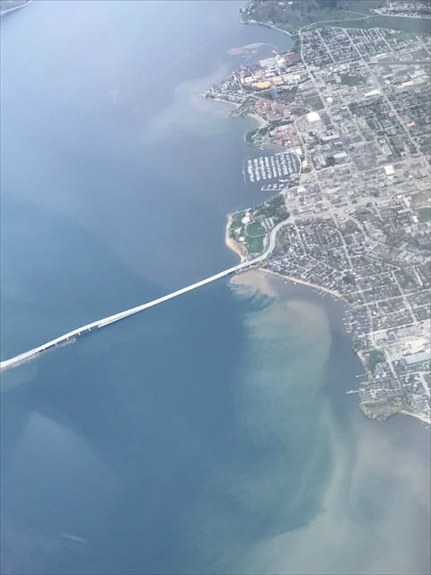 Photo credit Michelle Appleton - From our Westjet flight at 9 a.m.
