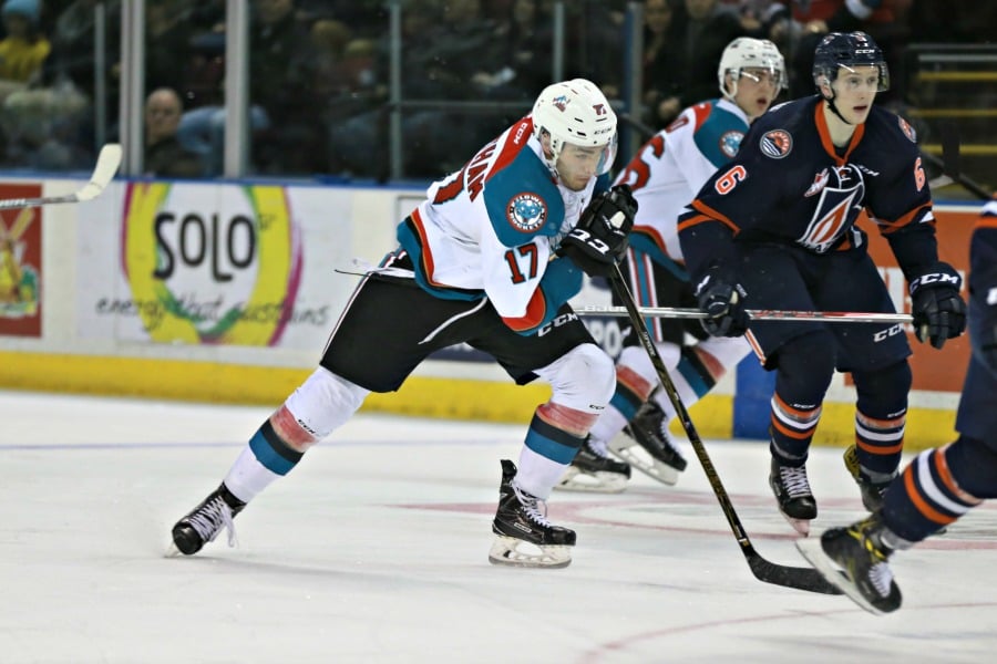<who>Photo Credit: KelownaNow</who>Rodney Southam has been on fire lately, with eight points in his last four games.