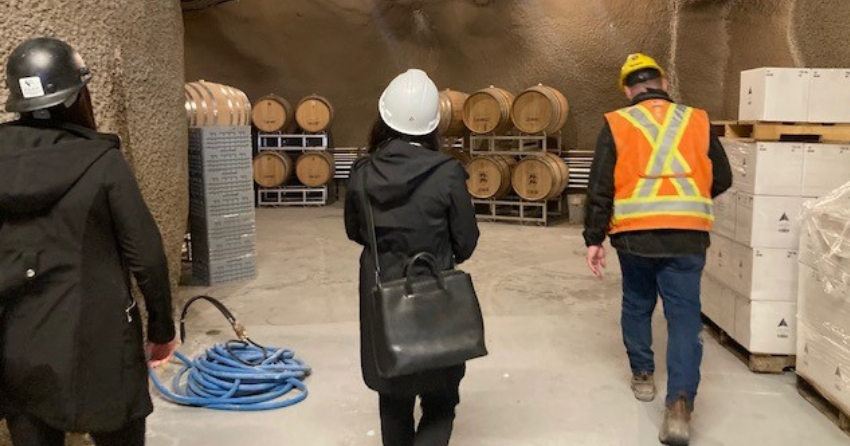 <who> Vanessa Pfannenschmidt, Vice President of Diamondback Enterprise Group and member of the CHBA - Central Okanagan Women in Construction Committee on a particularly unique jobsite. </who>
