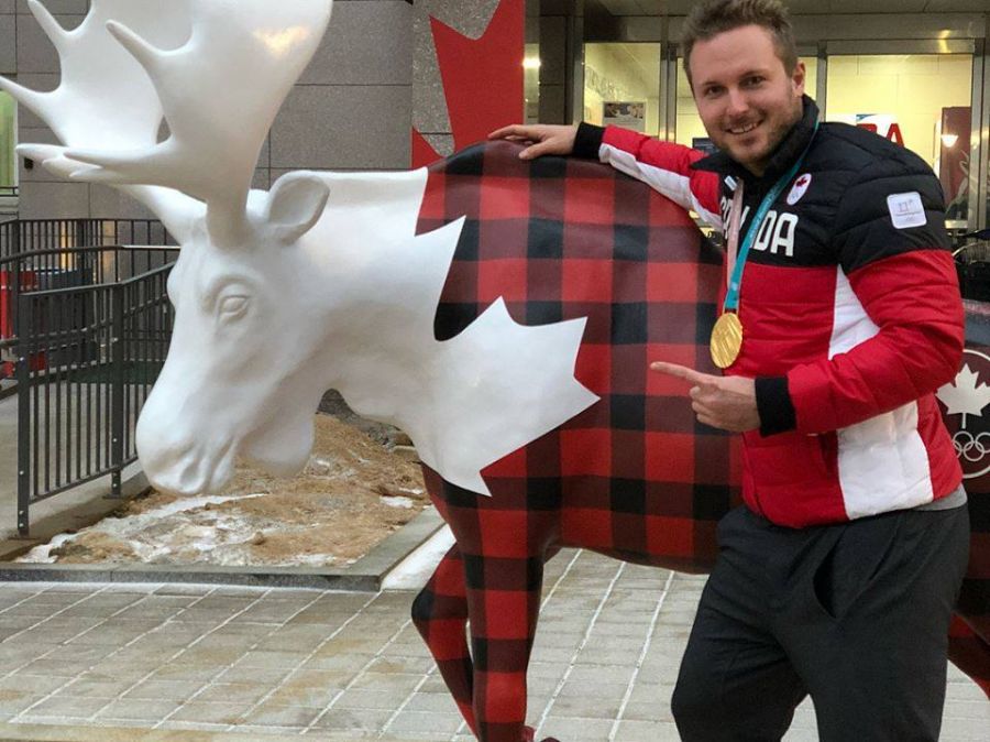<who>Photo Credit: Facebook Penticton Peach Festival </who>Canadian Olympian gold medalist Justin Kripps will be the parade marshal at Saturday's Penticton Peach Festival parade.