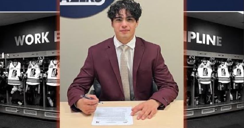 Blazers sign 2006-born player who is lighting up the BC Elite Hockey League