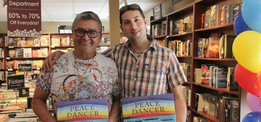 <who> Photo Credit: KelownaNow. </who> Vickers (left) and Budd (right) have been making books together since 2011. 