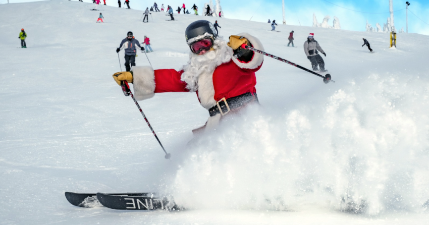 Big White: Small dollop of fresh snow, clear skies, unlimited visibility