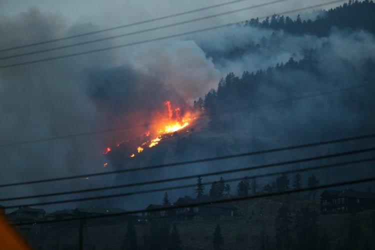 <who> Photo Credit: KelownaNow.com. </who> West Kelowna fire 2014