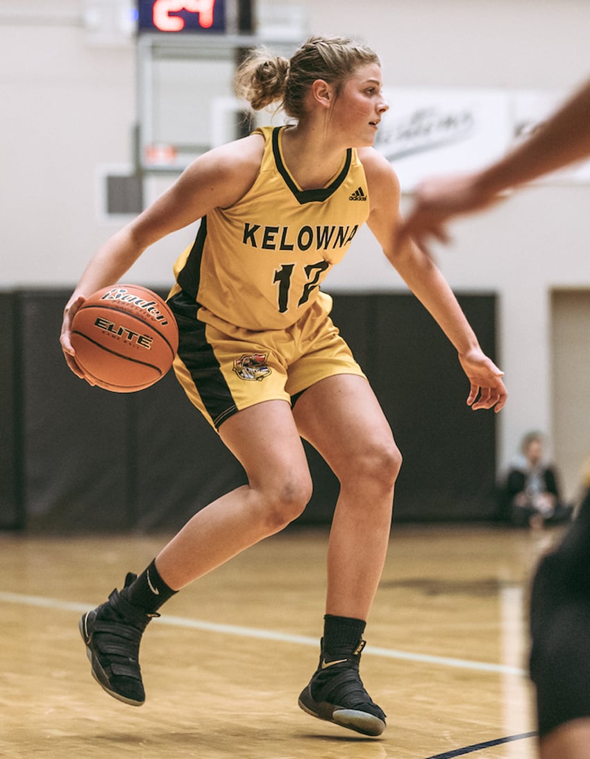 <who>Photo Credit: VancouverBasketball.com </who>Kennedy Dickie of the Owls earned player-of-the-game honours in the final and was named to the championship event's first all-star team.