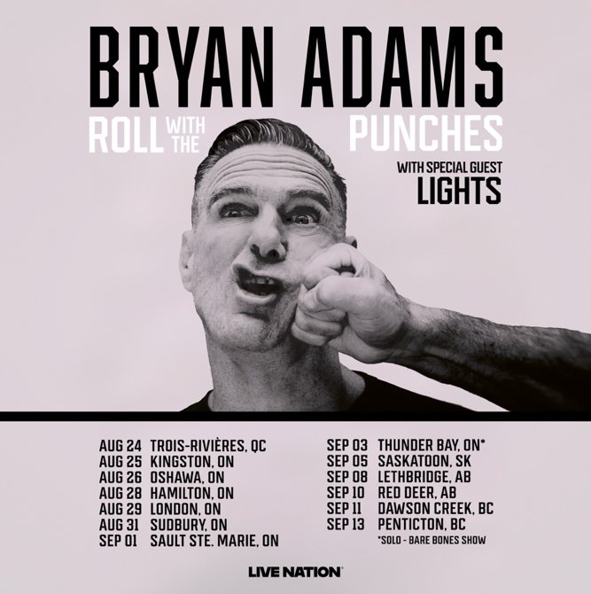 Bryan Adams and Koe Wetzel announce summer concerts at Penticton's