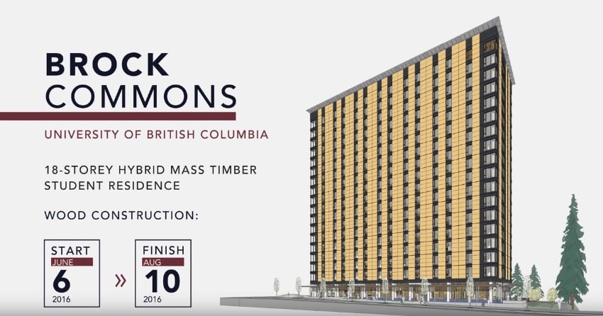 BC will be the first province with timber construction up to 12 storeys