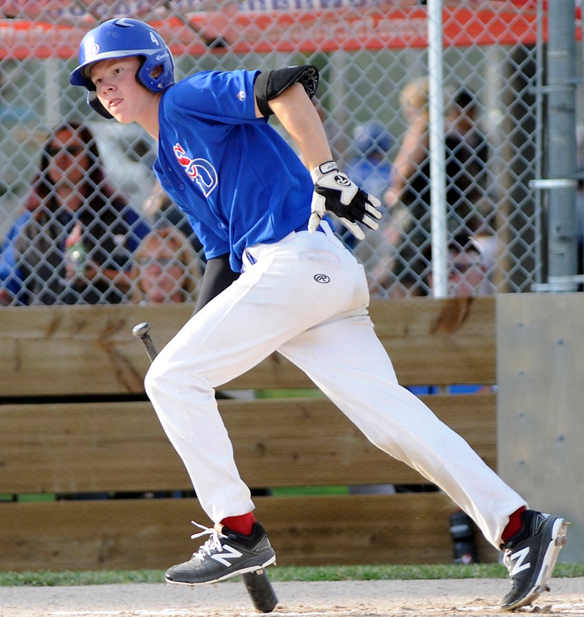 The Sun Devils Tyson Lamb hit a triple and a double in the win over Cloverdale today.