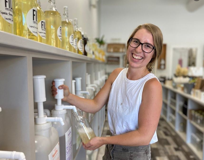 </who>Gabi Goossen is co-owner of FILL -- Kelowna's Refill Store, which is one of three finalists in the 'environment impact' category.