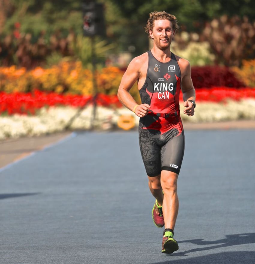 <who>Photo Credit: KelownaNow</who> Ryan King of Kelowna finished fourth among the 167 men in the Olympic-distance tri on Sunday.