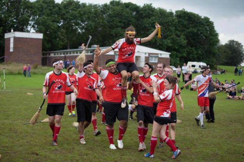 <who> Photo Credit: International Quidditch Association. </Who> The 2014 Team Canada Quidditch team