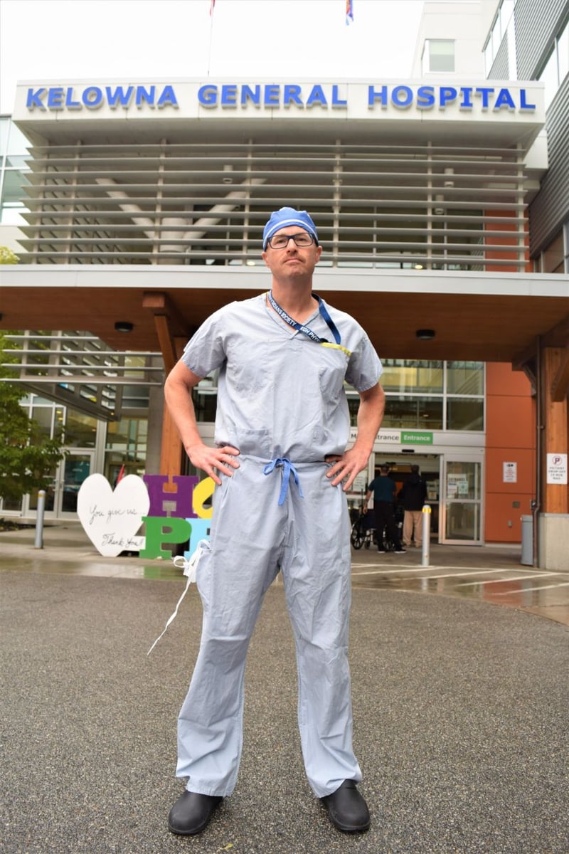 </who>Dr. Jeremy Harris, a vascular surgeon at Kelowna General Hospital, has had to conduct more appointments by phone and Zoom because of COVID.
