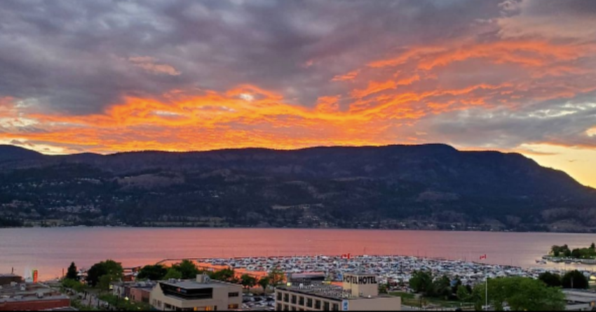 PHOTOS: A spectacular sunset draped across the Thompson-Okanagan on Friday