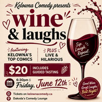 Wine &amp; Laughs at Dakoda's Comedy Lounge