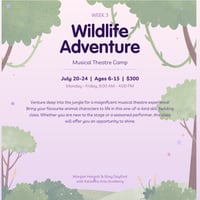 Wildlife Adventure - Musical Theatre Camp