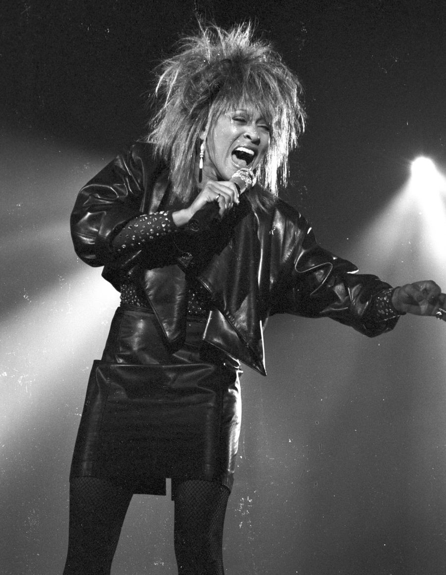 <who>Photo Credit: Getty Images</who>Tina Turner performs in 1984.