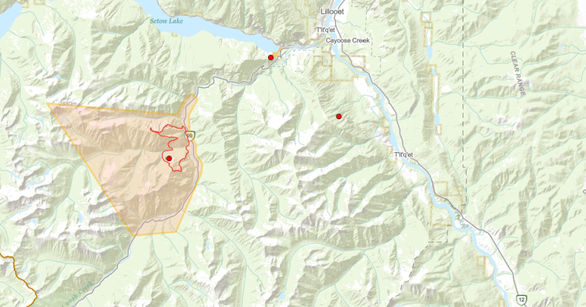 UPDATE: Evacuation orders rescinded for properties near Lillooet wildfire