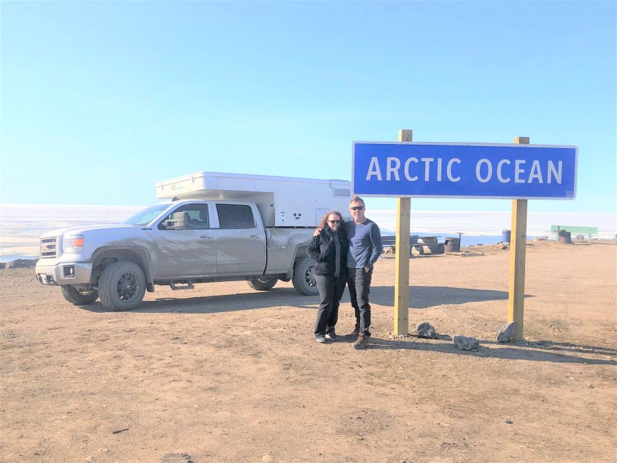 </who>The couple started their 43,000-kilometre odyssey at the Arctic Circle.