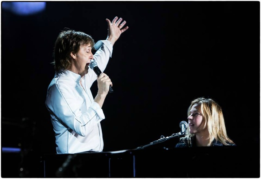 Paul McCartney performing with Diana Krall in Vancouver in April.