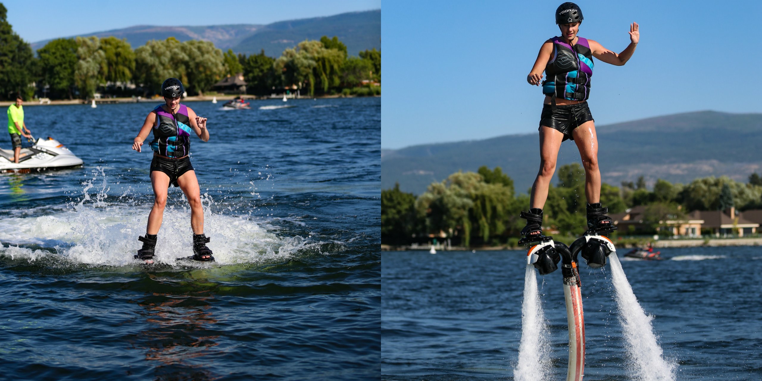 Flyboarding for the first time with Hydrofly Kelowna